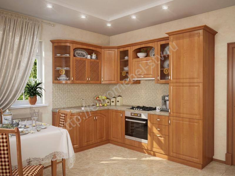 кухонный гарнитур угловой юлия - ольха в Сыктывкаре