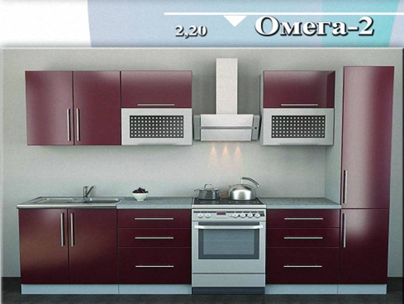 кухня прямая «омега 2» в Сыктывкаре