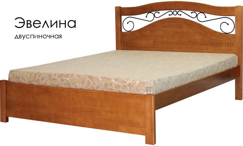 деревянная с ковкой кровать эвелина в Сыктывкаре
