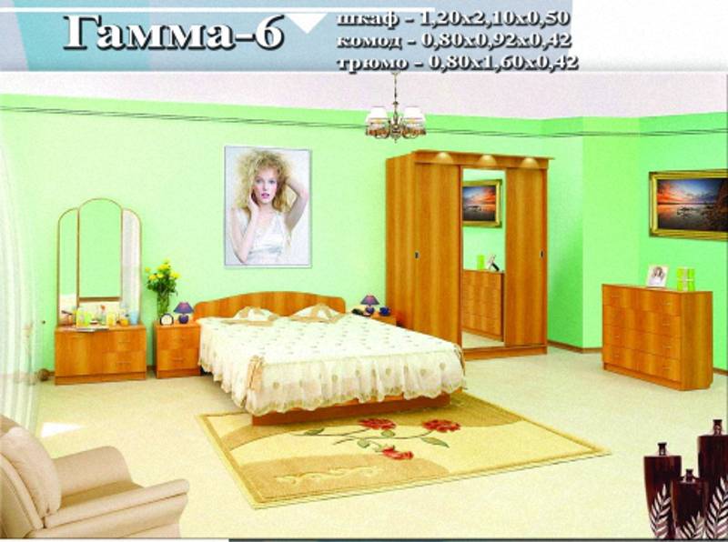 спальный гарнитур «гамма 6» в Сыктывкаре