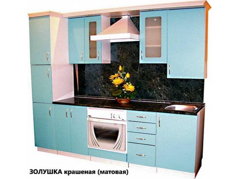 кухня золушка крашеная матовая в Сыктывкаре