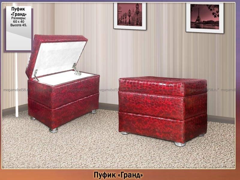 красный пуфик гранд в Сыктывкаре