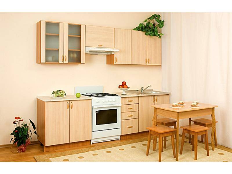 кухонный гарнитур прямой алеся клен в Сыктывкаре