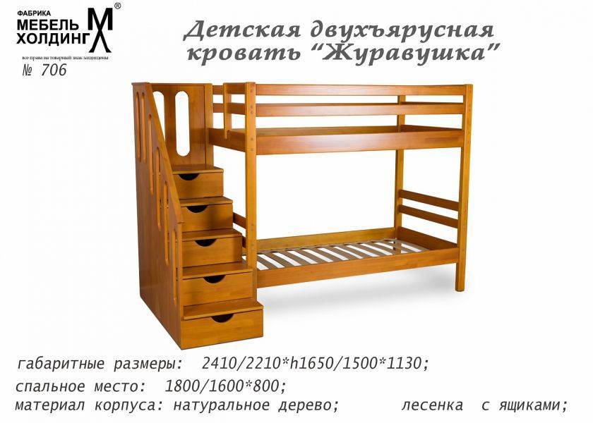 кровать детская игровая 2х-ярусная журавашка в Сыктывкаре