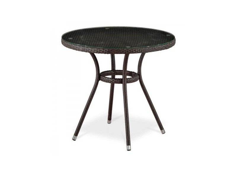 стол из ротанга t283ant-w51-d80 brown в Сыктывкаре