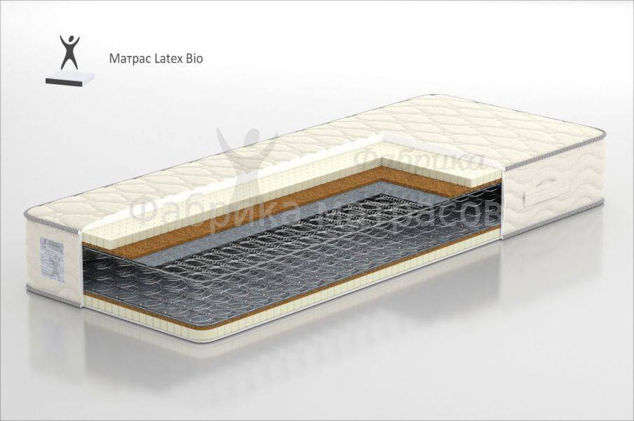 матрас на зависимом пружинном блоке latex bio в Сыктывкаре