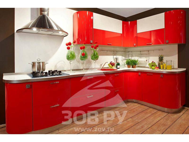 кухонный гарнитур постформинг красный в Сыктывкаре