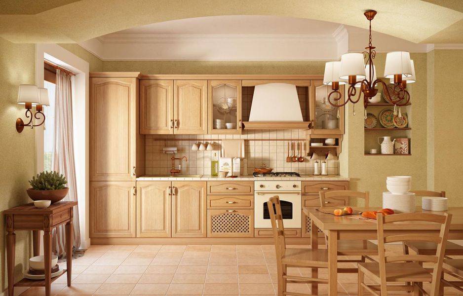 кухня с фасадом из массива дуба норма в Сыктывкаре