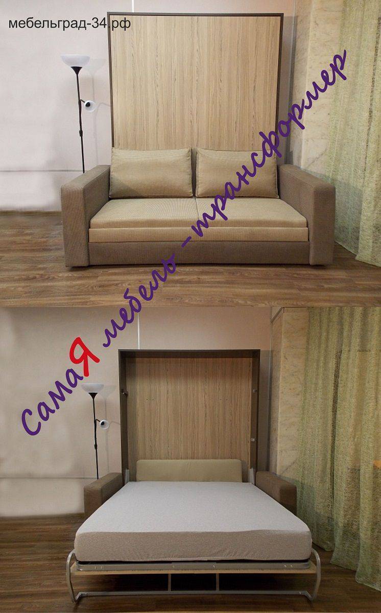 подъемная кровать амалия new с диваном в Сыктывкаре