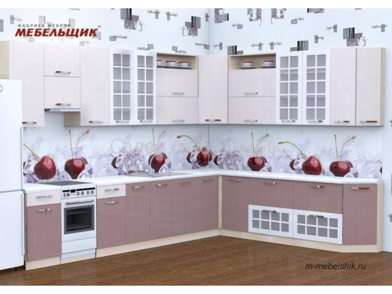 кухонныый гарнитур с пластиковыми фасадами в Сыктывкаре