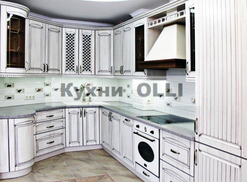 кухня мдф в пленке пвх с патиной в Сыктывкаре