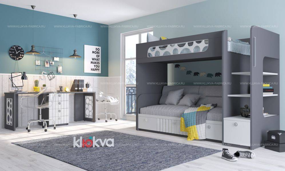 детская вельвет velvet с двухъярусной кроватью в Сыктывкаре