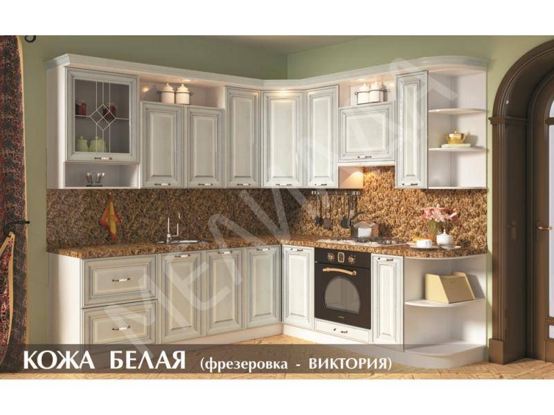 кухня кожа белая в Сыктывкаре
