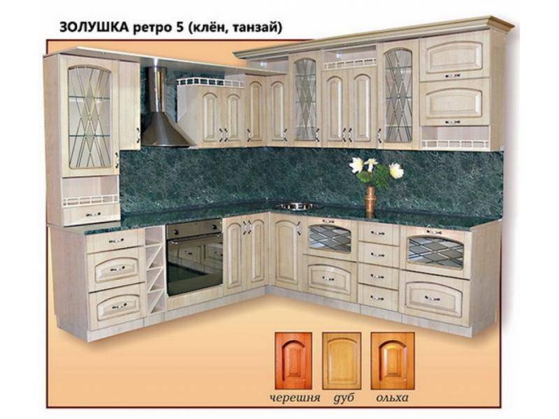 кухня угловая золушка ретро 5 в Сыктывкаре