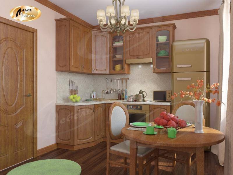 коричневая угловая кухня дуэт в Сыктывкаре