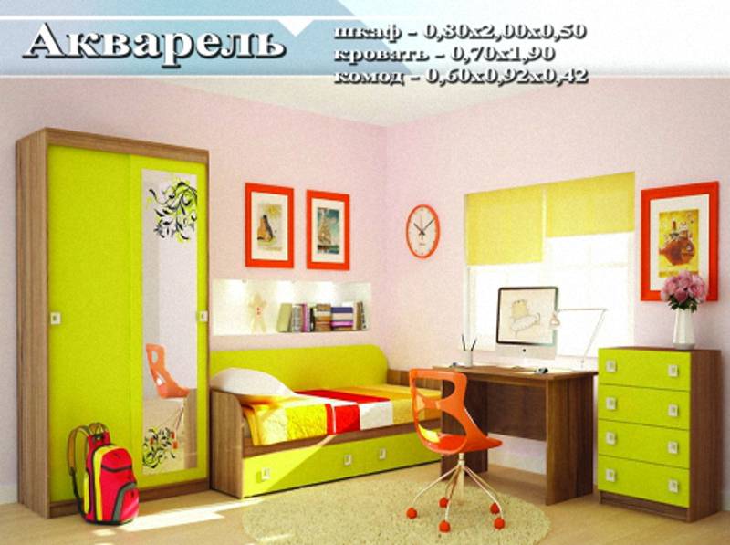 детский гарнитур «акварель» в Сыктывкаре