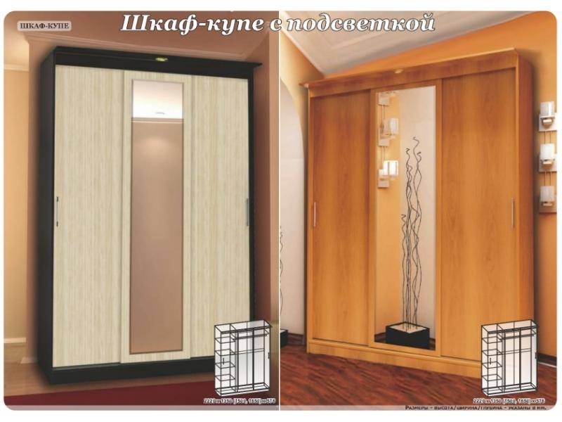 шкаф-купе с подсветкой в Сыктывкаре