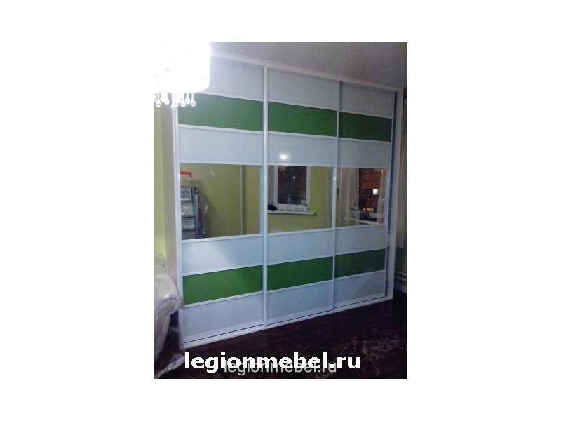 бело-зеленый шкаф-купе в Сыктывкаре