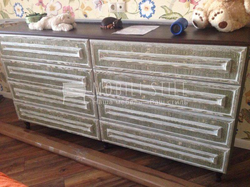 комод из массива дуба с белым патинированием в Сыктывкаре