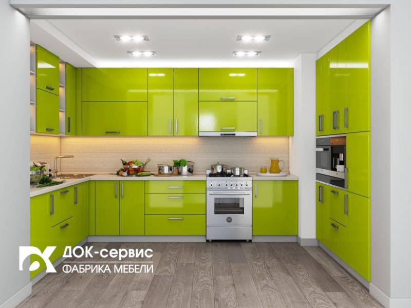 угловая п-образная кухня в Сыктывкаре