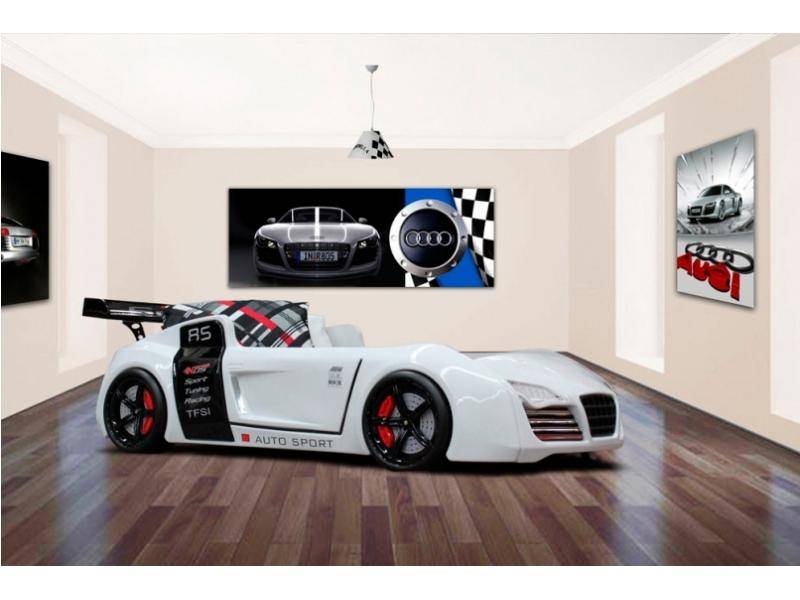 кровать машина audi v8 белая в Сыктывкаре