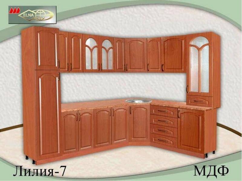 кухня угловая лилия 7 (мдф) в Сыктывкаре