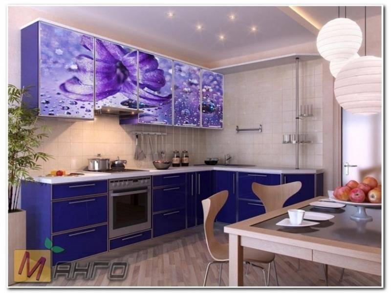 угловая кухня снежанна с фотопечатью в Сыктывкаре