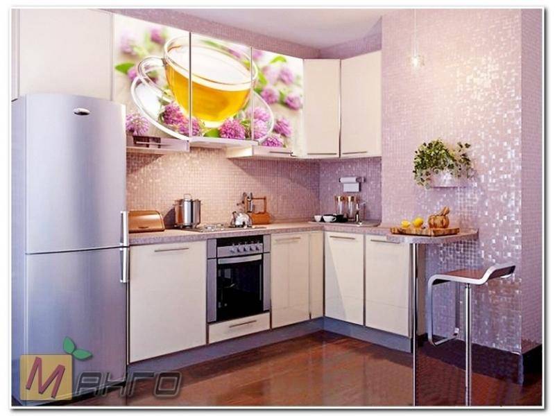 угловая кухня жасмин с фотопечатью в Сыктывкаре
