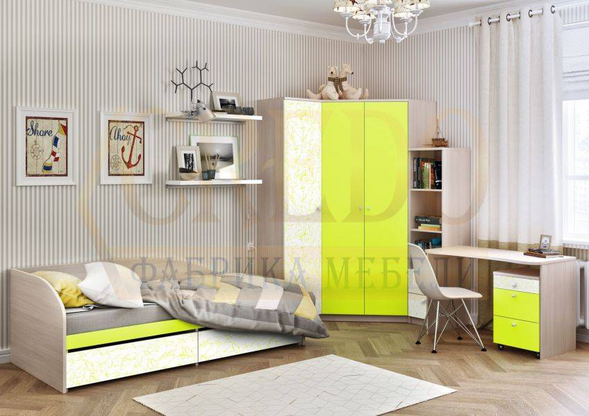 детская лайм с угловым шкафом в Сыктывкаре