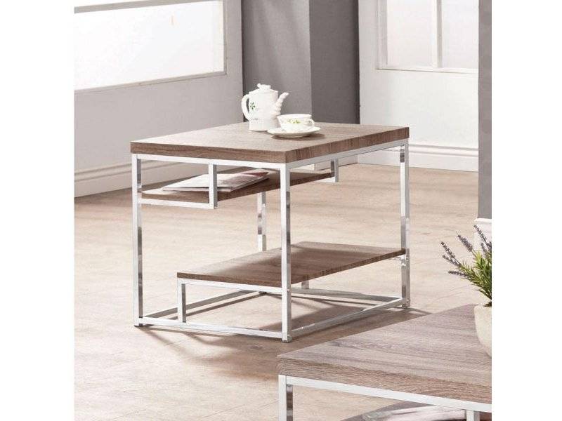 журнальный стол chrome & triple wood в Сыктывкаре