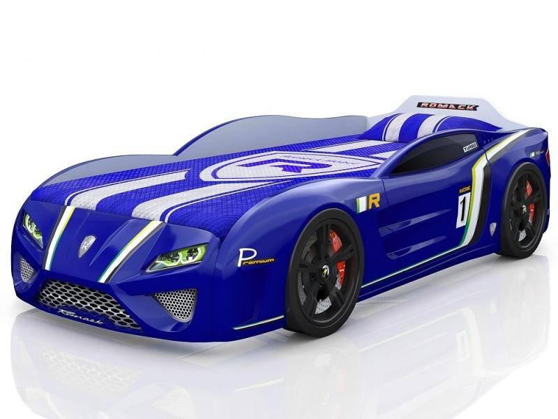 кровать-машина sportline синяя в Сыктывкаре