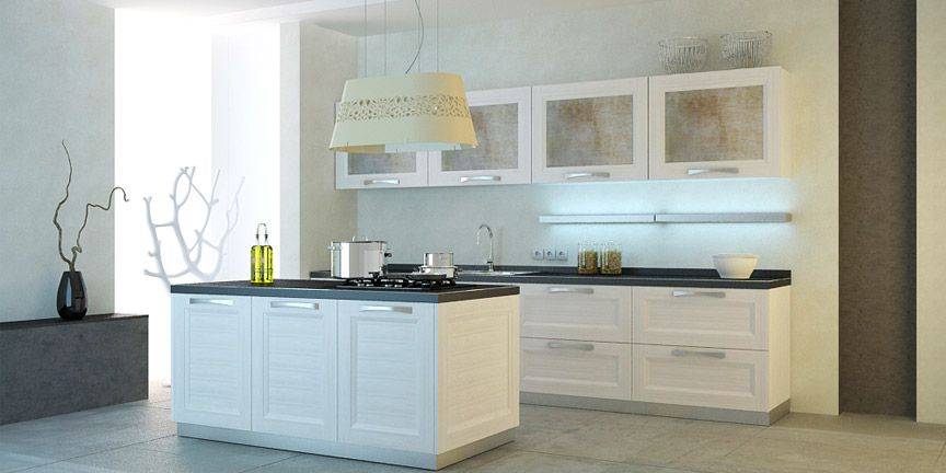 кухня moderno beverly белая в Сыктывкаре