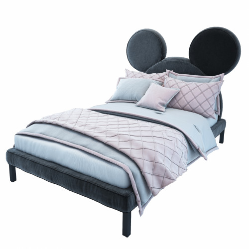 кровать детская 140х200 серая mickey mouse в Сыктывкаре