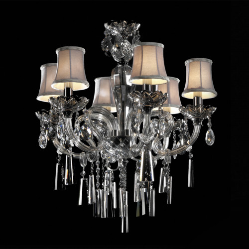 люстра md102743-6a от illuminati прозрачная/бежевая/ хром в Сыктывкаре