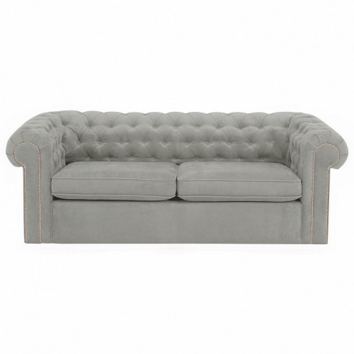 диван chesterfield прямой светло-серый в Сыктывкаре