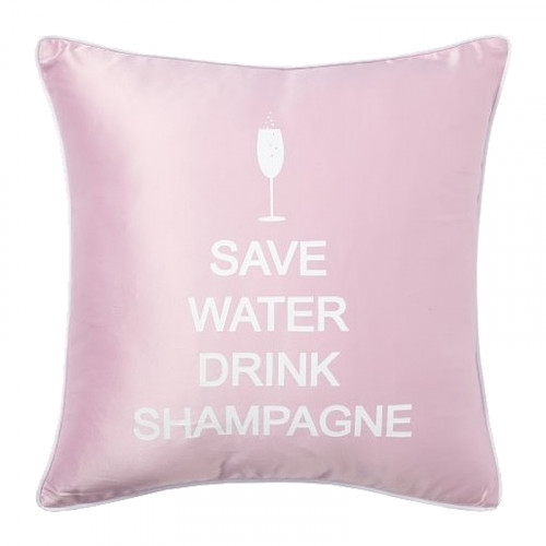 подушка с надписью save water drink shampagne в Сыктывкаре