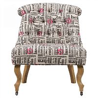 кресло amelie french country chair с принтом надписи в Сыктывкаре