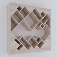 стеллаж геометрия беленый дуб от odingeniy в Сыктывкаре