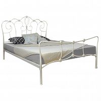 кованая двуспальная кровать 160х200 белая agata в Сыктывкаре