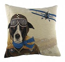 подушка с собакой-пилотом doggie fighters blue в Сыктывкаре