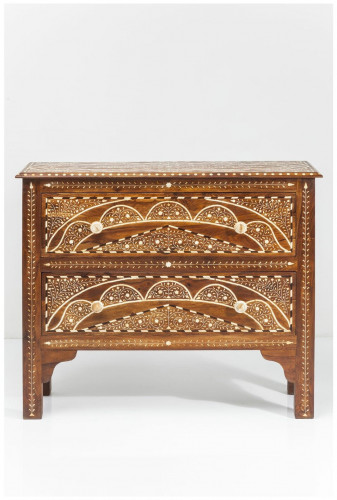 kare design комод sherazade, коллекция "шахерезада", ручная работа 100,5*85*35, палисандр, верблюжья кость, коричневый в Сыктывкаре