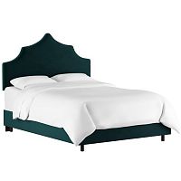 кровать двуспальная 180х200 зеленая camille light peacock velvet в Сыктывкаре