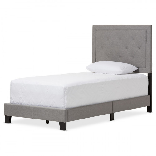кровать paris linen upholstered gray 90х200 в Сыктывкаре