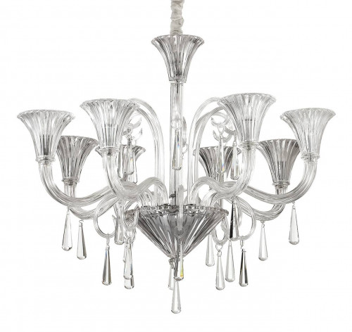 подвесная люстра ideal lux santa sp8 transparente в Сыктывкаре