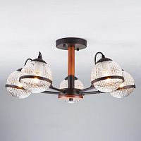 потолочная люстра eurosvet livia 70081/5 черный в Сыктывкаре