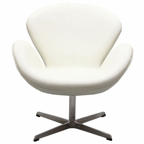 кресло swan chair экокожа белое в Сыктывкаре