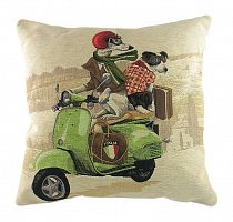 подушка с картинкой scooter dogs green в Сыктывкаре