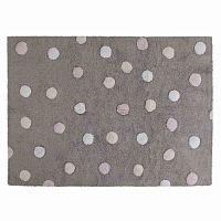 ковер tricolor polka dots серый розовый в Сыктывкаре