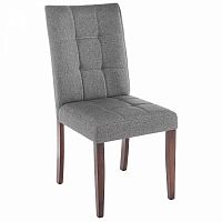стул деревянный madina dark walnut / fabric grey в Сыктывкаре