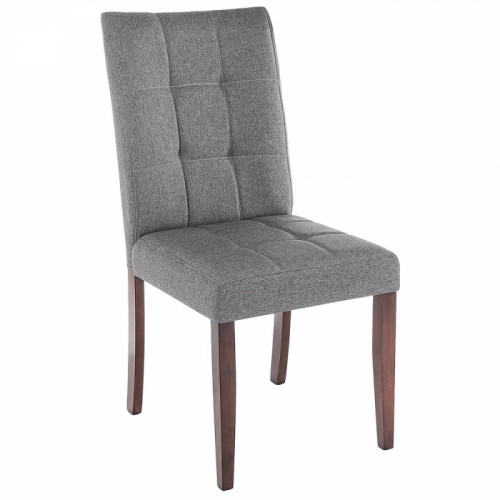 стул деревянный madina dark walnut / fabric grey в Сыктывкаре